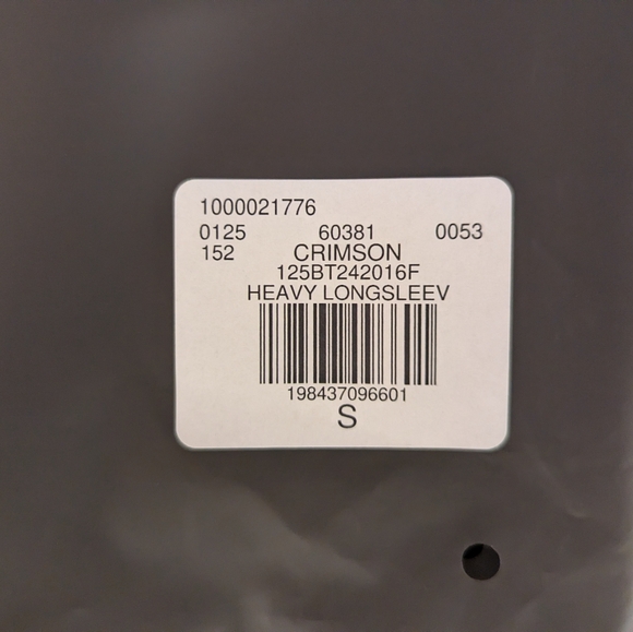 Essentials Fear of God, crimson, long sleeve heavy crewneck shirt - Picture 7 of 8